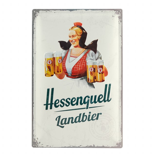 Hessenquell Landbier Blechschild 